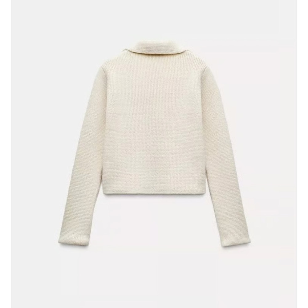 Zara - Basic Buttoned Knit Cardigan - image 4